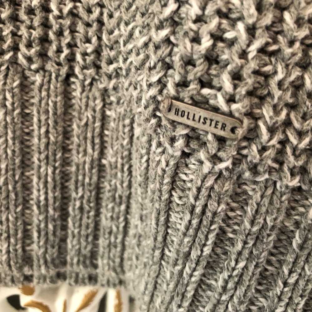 ❗️SOLD❗️Cropped Cotton Knit Sweater HOLLISTER - Picture 5 of 8